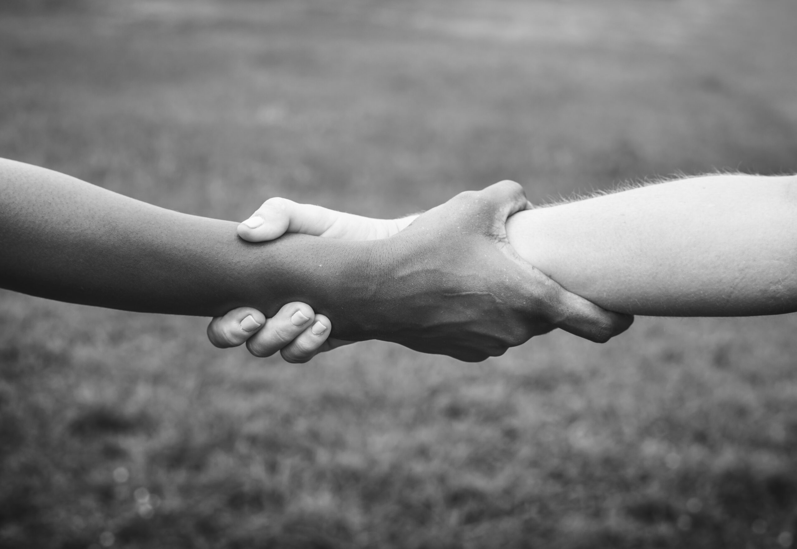 People holding on to each other